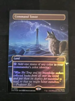 MTG Command Tower (Rainbow Foil) Secret Lair x Avatar The Last Airbender 7063 NM - Image 1