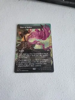 MTG Flare of Malice (Rare) Borderless Modern Horizons 3 N/M #M100 - Image 1