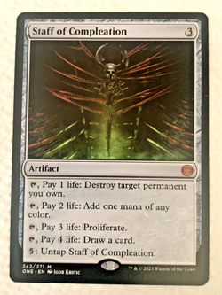 Staff of Compleation MTG Phyrexia: All Will Be One Regular Mythic 242/271 - Image 2