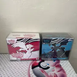 NEW- Pokemon Black Bolt & White Flare Elite Trainer Box Set of 2- Factory Sealed - Image 1