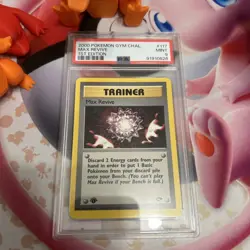 2000 Pokemon Gym Challenge Ist Edition Max Revive PSA 9 - Image 1