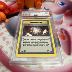 2000 Pokemon Gym Challenge Ist Edition Max Revive PSA 9 - Image 3