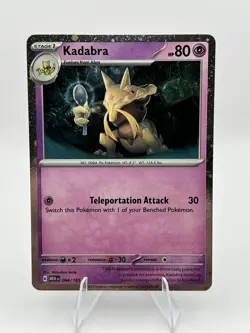Kadabra 064/165 Cosmos Holo Pokemon 151 Promo TCG Pokemon NM 0321#225 - Image 1