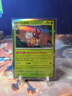 Ledian SVP133 Prerelease Black Star Promo Holo Stellar Crown Pokemon TCG - Image 1