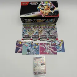 Pokemon Prismatic Evolutions Surprise Box Open Box Original Contents Plus Extras - Image 1