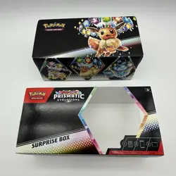 Pokemon Prismatic Evolutions Surprise Box Open Box Original Contents Plus Extras - Image 2