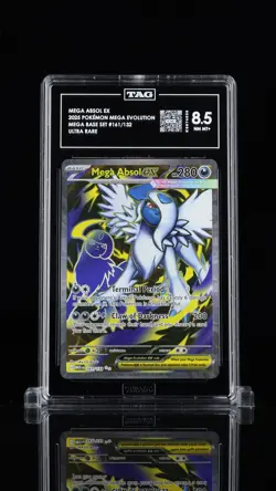MEGA ABSOL EX #161 ULTRA RARE FULL ART 2025 POKEMON MEGA EVOLUTIONS TAG 8.5 - Image 1