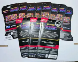 Pokemon Mega Evolution Phantasmal Flames 8x Sleeved Booster Pack Art Set +Bonus! - Image 3