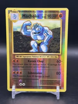 Pokemon Machoke 58/108 XY Evolutions Reverse Holo Uncommon LP - Image 1