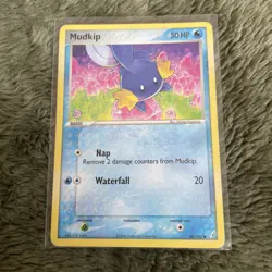 Pokemon TCG Mudkip 58/100 Non Holo EX Crystal Guardians - Image 1