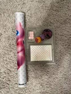 Pokemon 151 UPC Mew Playmat w/ Deckbox, Playmat, Dice, and Coins - Image 1
