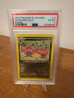 Pokemon TCG Southern Islands Promo (2001) Vileplume Reverse Holo #17 PSA 6 EX-MT - Image 1