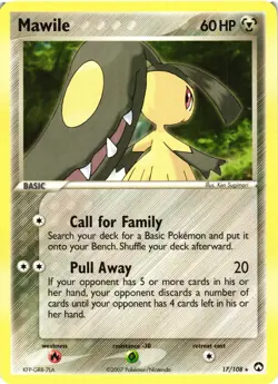 Pokemon TCG Mawile Regular 17/108 Power Keepers Rare VLP - Image 1