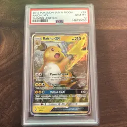 Raichu GX 2017 Pokemon Sun & Moon Shining Legends #29 PSA 10 - Image 1