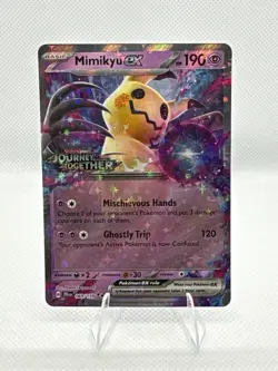 Pokemon Mimikyu ex 069/159 Journey Together Double Rare Stamped Holo 190 HP - Image 1
