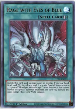 Yugioh - Rage with Eyes of Blue LDS2-EN029 1st Edition - Legendary Duelists: Sea - Image 1