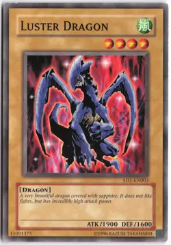 Yugioh - Luster Dragon SD1-EN003 Unlimited - Structure Deck: Dragon's Roar - Image 1