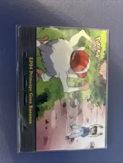 Pokemon Topps TV Animation Edition EP24 Primeape Goes Bananas LP+ Blue Logo - Image 1