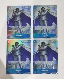 4x Sengoku (OP07-046) Playset Alt Art One Piece TCG English - Image 1