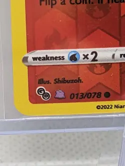 Ditto (Numel) - 013/078 - Common Reverse Holo Unpeeled Pokemon Go NM - Image 2