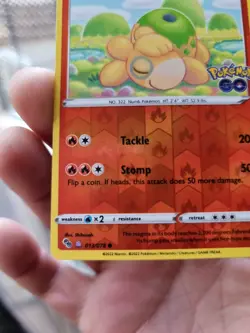 Pokemon numel/ditto peelable Pokemon Go 013/078 Reverse Holo Common - Image 2