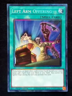 YuGiOh! Left Arm Offering RA04-EN086 Collector's Rare - Near Mint - Image 1