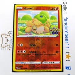 Numel Ditto OC Miscut (READ) Reverse Holo Peel card 013/078 SWSH Pokemon Go 2022 - Image 1
