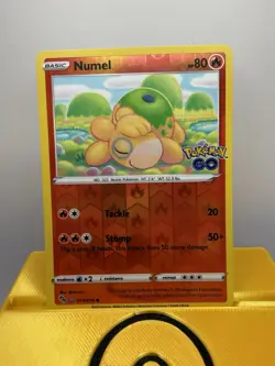 Pokemon Numel Reverse Holo Card Ditto 013/078 Unpeeled Pokemon Go - Image 1
