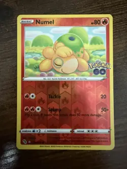 Numel 013/078 (Ditto) unpeeled Pokemon GO Reverse Holo - Image 1