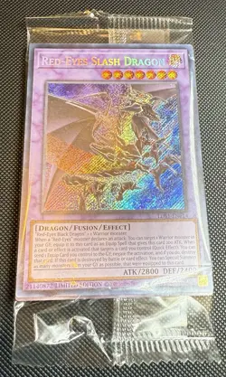 Yugioh Red-Eyes Slash Dragon LDS1-EN014 Secret Rare Limited Edition NM Sealed - Image 1