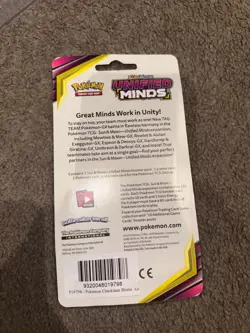 Pokemon Sun & Moon Unified Minds Checklane Blister w/ Pikachu Promo Sealed - Image 2
