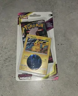 Pokemon Sun & Moon Unified Minds Checklane Blister w/ Pikachu Promo Sealed - Image 1