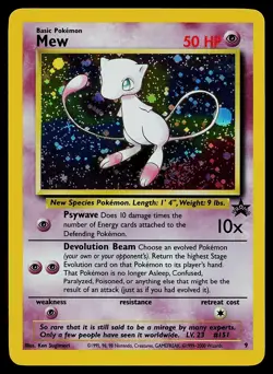 Pokemon Card - Mew Wizards Black Star Promos 9 Holo Promo - Image 1