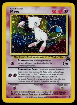 Pokemon Card - Mew Wizards Black Star Promos 9 Holo Promo - Image 1
