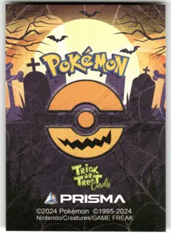 Pumpkaboo #80- Cracked Ice Holo - Prisma Trick or Treat Cards - Pokemon - Image 2