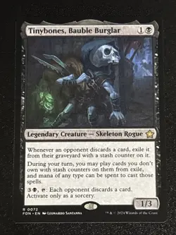 MTG Foundations Tinybones, Bauble Burglar 0072 NM Rare - Image 1