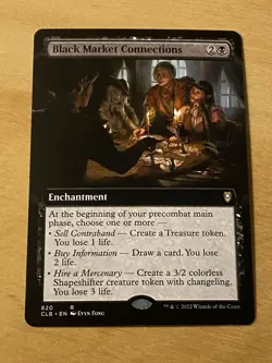 MTG Black Market Connections - Extended Art - CLB Battle for Baldur's Gate - Image 1