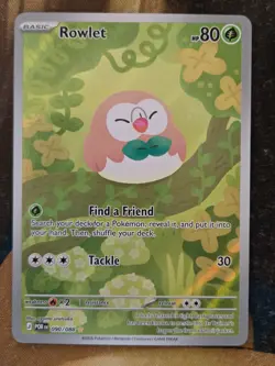 Rowlet IR Illustration Rare 090/088 Perfect Order - Near Mint NM - Pokemon TCG - Image 1