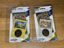 POKEMON Sun & Moon Unbroken Bonds Blister Pack PIKACHU & EEVEE Sealed Booster - Image 1