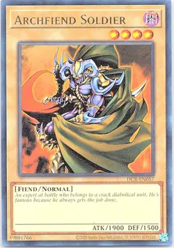 Yugioh: Archfiend Soldier - DCR-EN057 - Rare - Unlimited 25th Reprint NM - Image 1