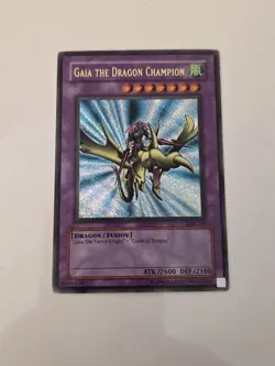 Yu-Gi-Oh! Gaia the Dragon Champion LOB-125 OG Unlimited Secret MP a1/ - Image 2