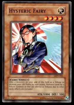 Konami Yugioh Labyrinth of Nightmare Hysteric Fairy #LON-042 - Image 1