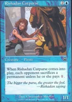 MTG magic cards 1x Rishadan Cutpurse - Foil Mercadian Masques NM-Mint, English - Image 1