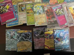 Pokemon TCG various sets Mixed Card Lot x32 Full Art, Trainer, V & Ex's - Image 1