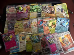 Pokemon TCG various sets Mixed Card Lot x32 Full Art, Trainer, V & Ex's - Image 3