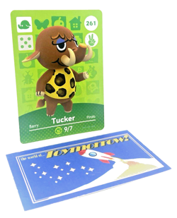 Animal Crossing Nintendo Amiibo - TUCKER #261 - Series 3 Authentic Card - Image 1