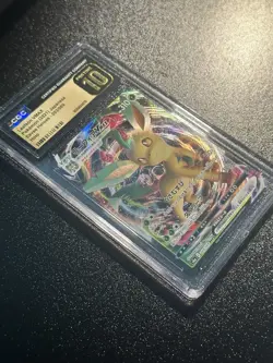 Pokemon Japanese Leafeon VMAX 003/069 RRR Eevee Heroes s6a CGC 10 PRISTINE - Image 3