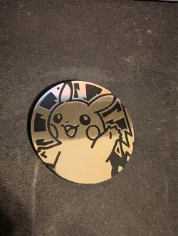 JUMBO Pikachu Gold Holo Offical Pokemon TCG Coin - Image 1