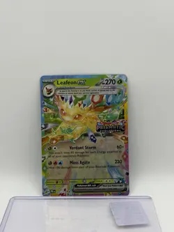 Pokemon TCG Leafeon ex Full Art Promo Holo Prismatic Evolutions 270 HP 006/131 - Image 3