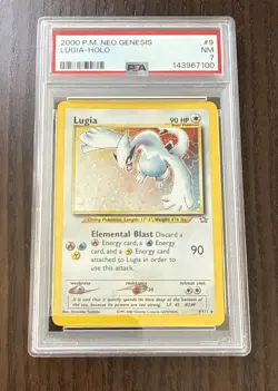 2000 POKEMON NEO GENESIS #9 LUGIA-HOLO PSA 7 - Image 1